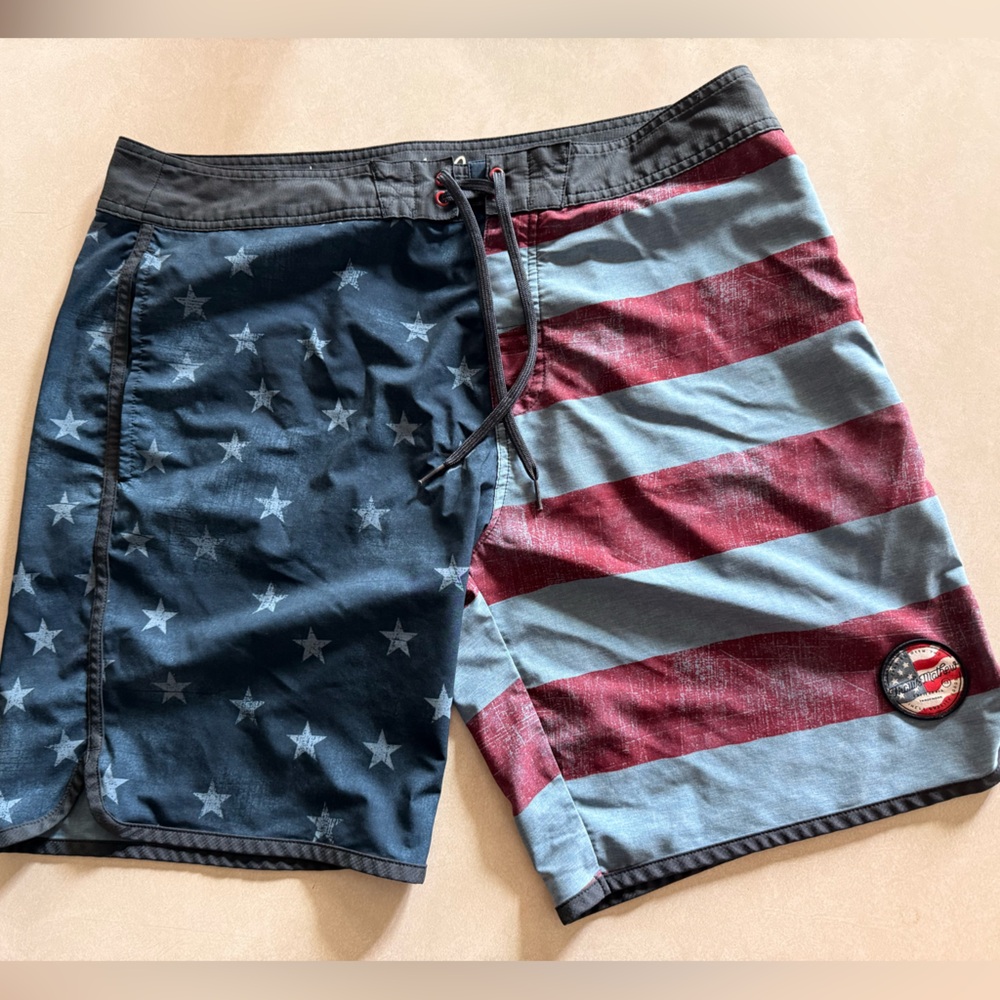Travis Mathew American Flag Board Shorts